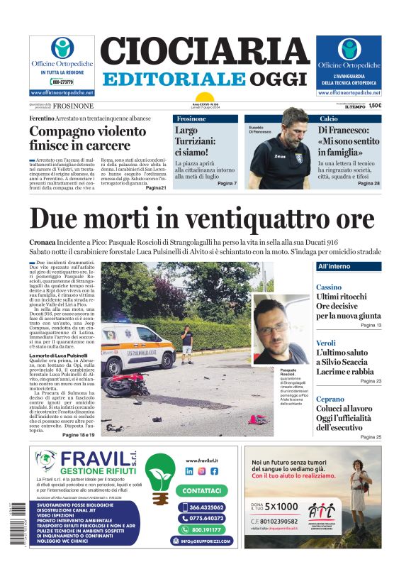 Prima-pagina-ciociaria-editoriale-oggi-edizione-del-20240617