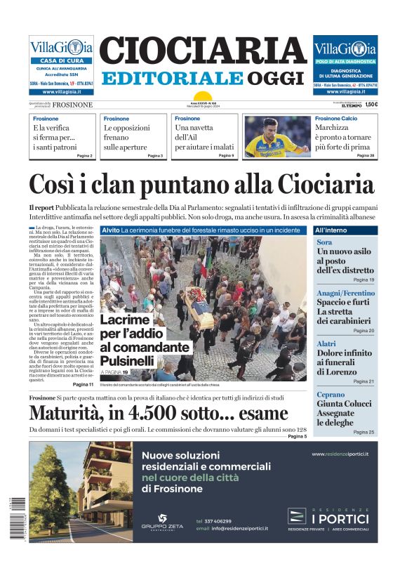 Prima-pagina-ciociaria-editoriale-oggi-edizione-del-20240619