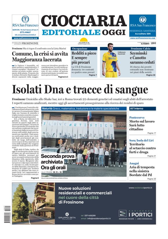 Prima-pagina-ciociaria-editoriale-oggi-edizione-del-20240621