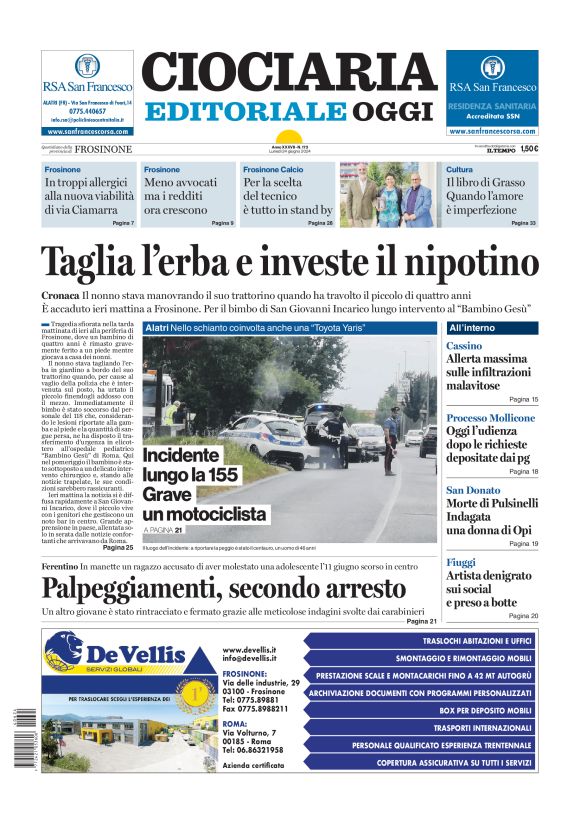 Prima-pagina-ciociaria-editoriale-oggi-edizione-del-20240624