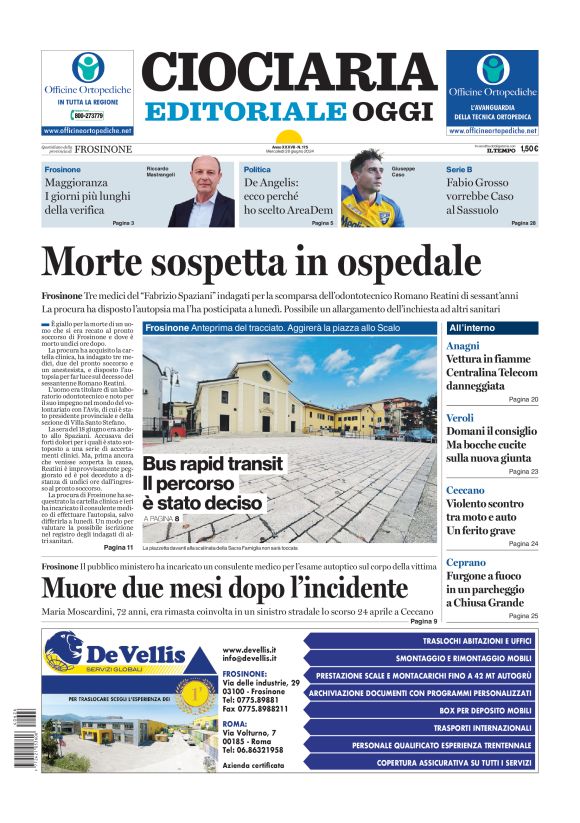 Prima-pagina-ciociaria-editoriale-oggi-edizione-del-20240626