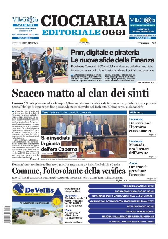 Prima-pagina-ciociaria-editoriale-oggi-edizione-del-20240628