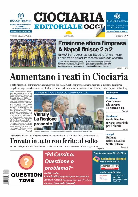 Prima-pagina-ciociaria-editoriale-oggi-edizione-del-20240415