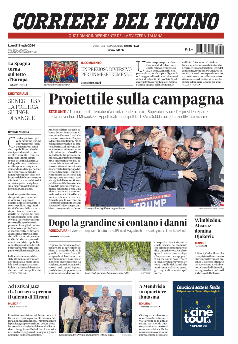 Prima-pagina-corriere-del-ticino-oggi-edizione-di-oggi-20240715