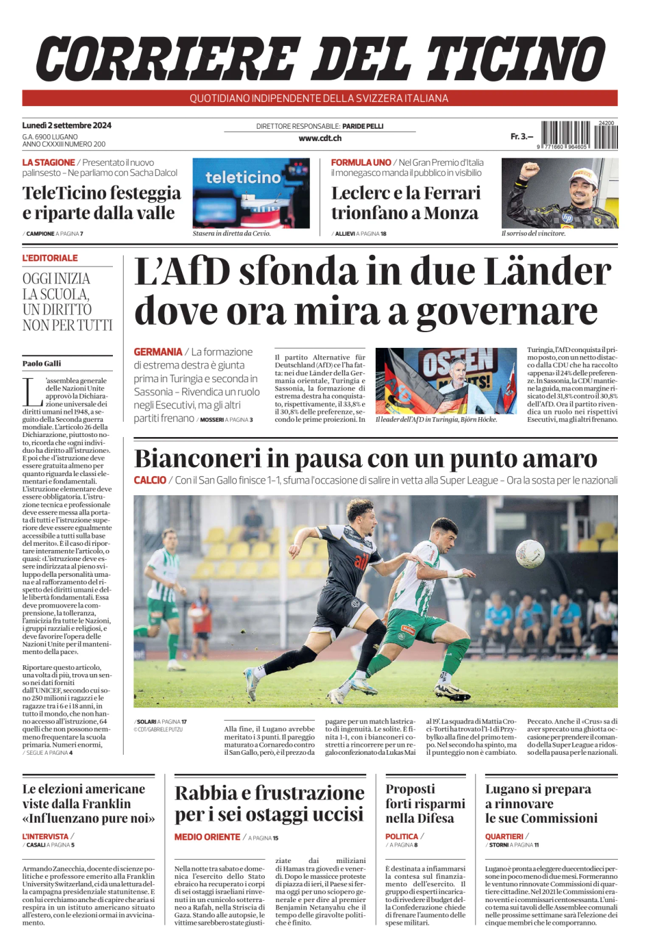 Prima-pagina-corriere-del-ticino-oggi-edizione-di-oggi-20240902