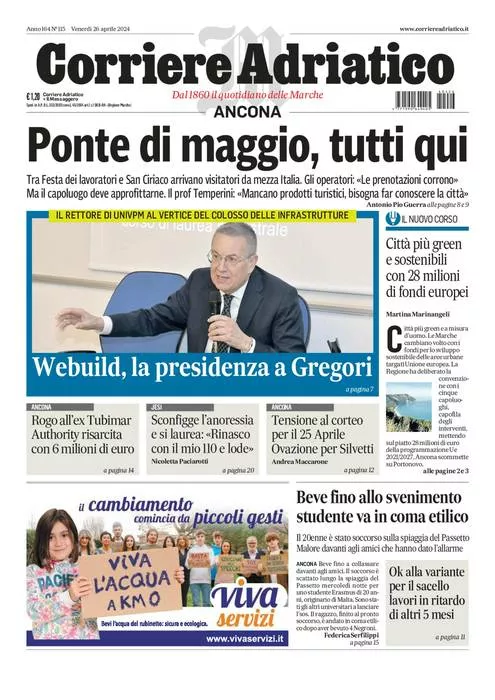 Prima-pagina-corriere-adriatico-oggi-oggi-edizione-del-2024-04-26