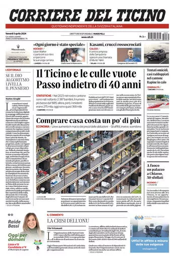 Prima-pagina-corriere-del-ticino-oggi-oggi-edizione-del-2024-04-05