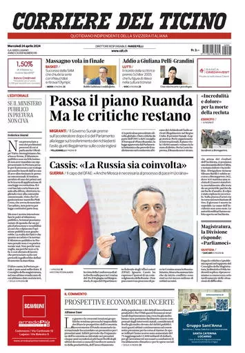 Prima-pagina-corriere-del-ticino-oggi-oggi-edizione-del-2024-04-24