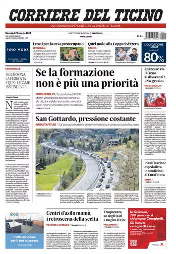 Prima-pagina-corriere-del-ticino-oggi-oggi-edizione-del-2024-05-29