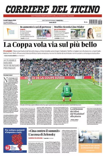 Prima-pagina-corriere-del-ticino-oggi-oggi-edizione-del-2024-06-03