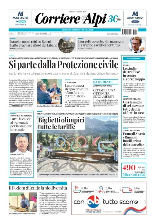 Prima-pagina-corriere_delle_alpi-edizione-di-oggi-04-10-2024