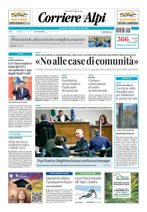 Prima-pagina-corriere_delle_alpi-edizione-di-oggi-05-02-2025