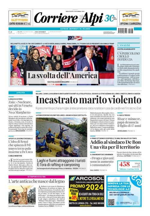 Prima-pagina-corriere_delle_alpi-edizione-di-oggi-06-11-2024