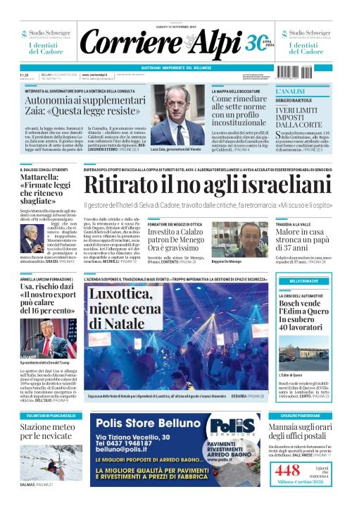 Prima-pagina-corriere_delle_alpi-edizione-di-oggi-16-11-2024