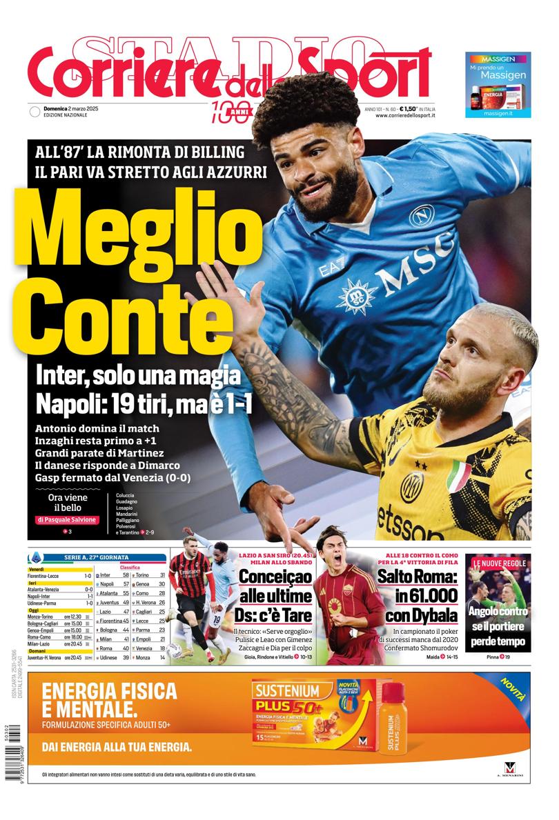 Prima-pagina-corriere-dello-sport-edizione-di-oggi-02-03-2025