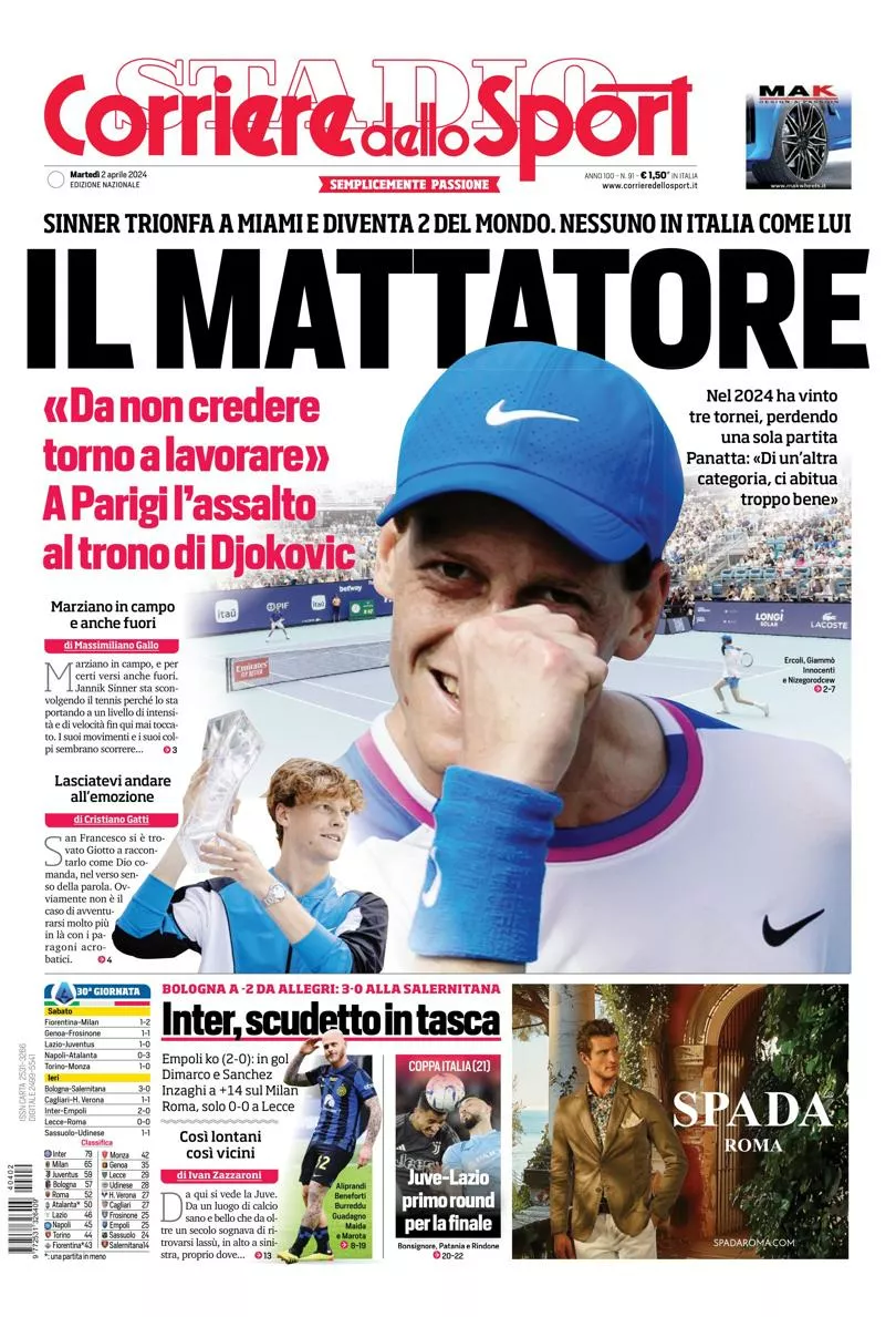 Prima-pagina-corriere-dello-sport-edizione-di-oggi-02-04-2024