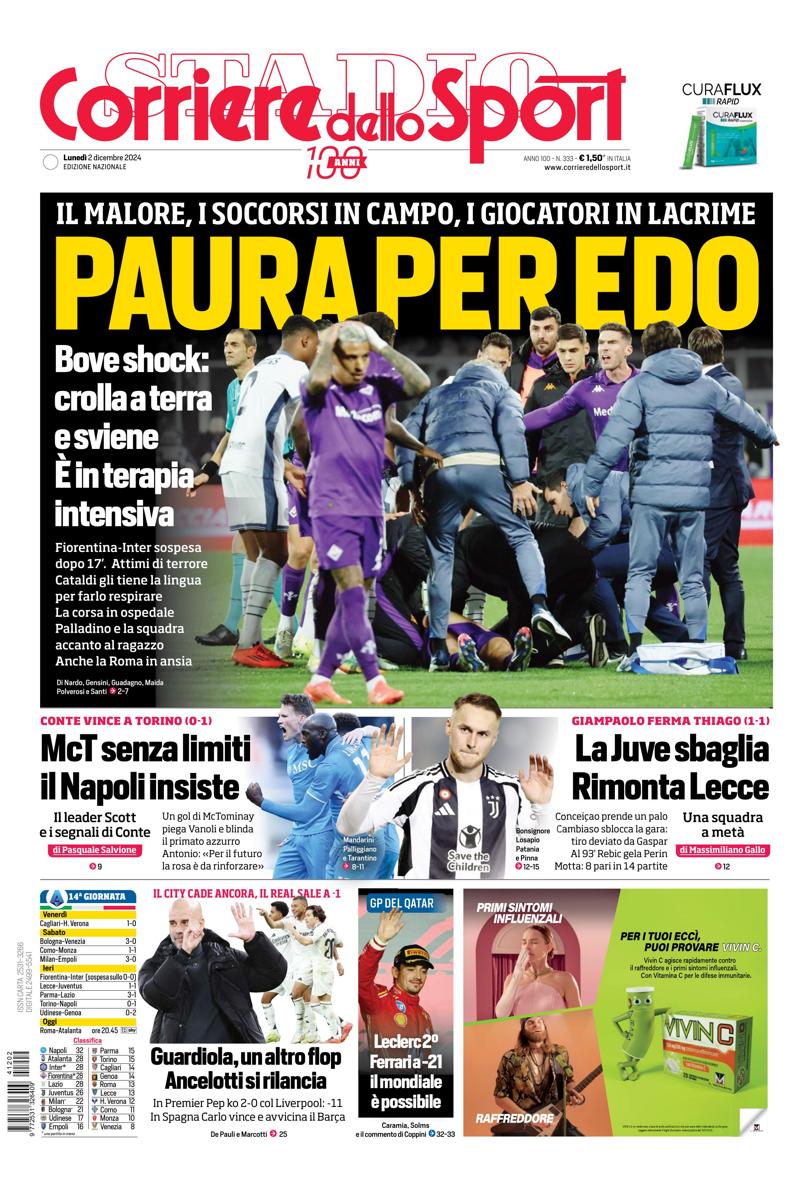 Prima-pagina-corriere-dello-sport-edizione-di-oggi-02-12-2024