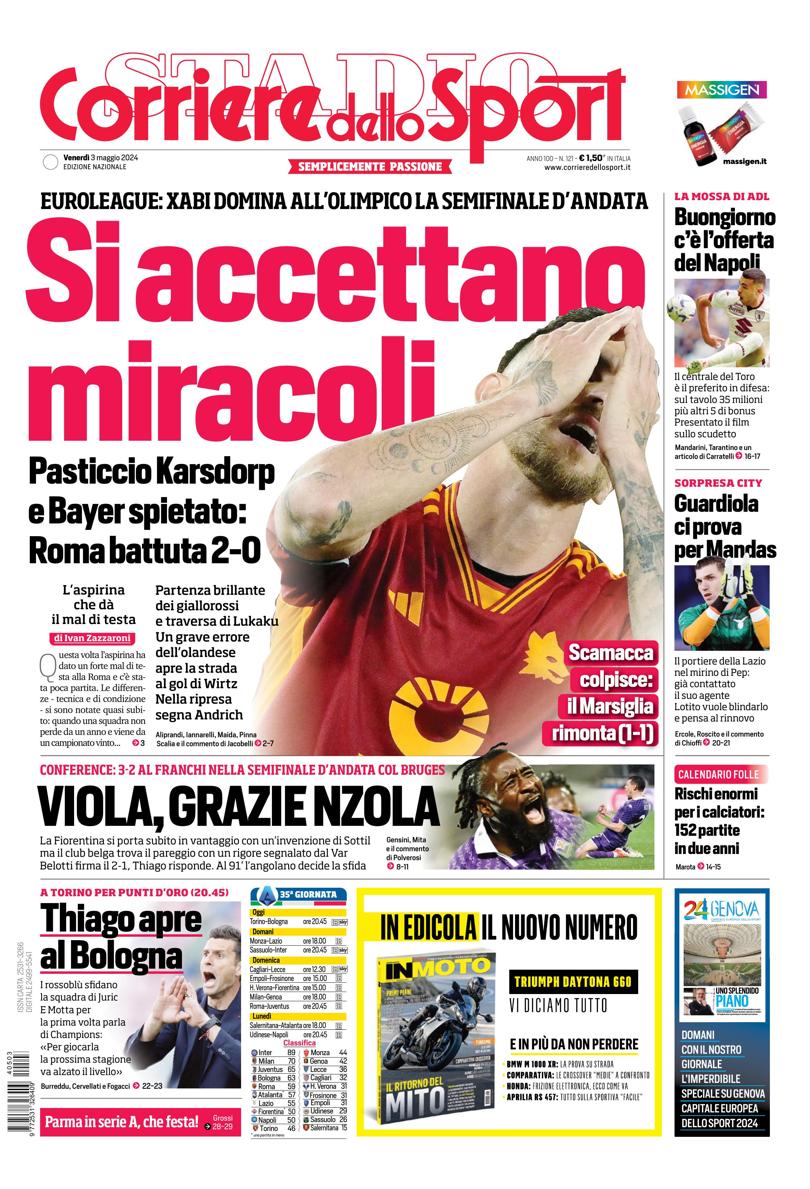 Prima-pagina-corriere-dello-sport-edizione-di-oggi-03-05-2024