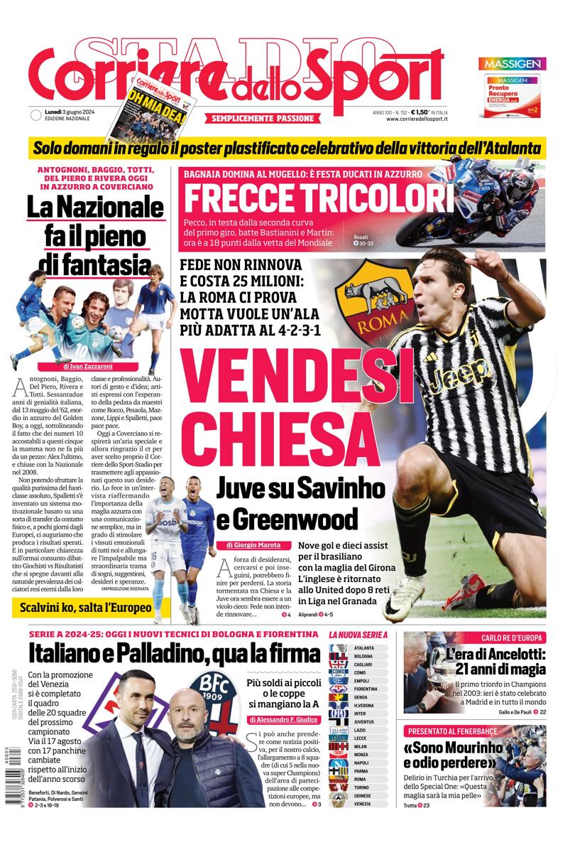 Prima-pagina-corriere-dello-sport-edizione-di-oggi-03-06-2024