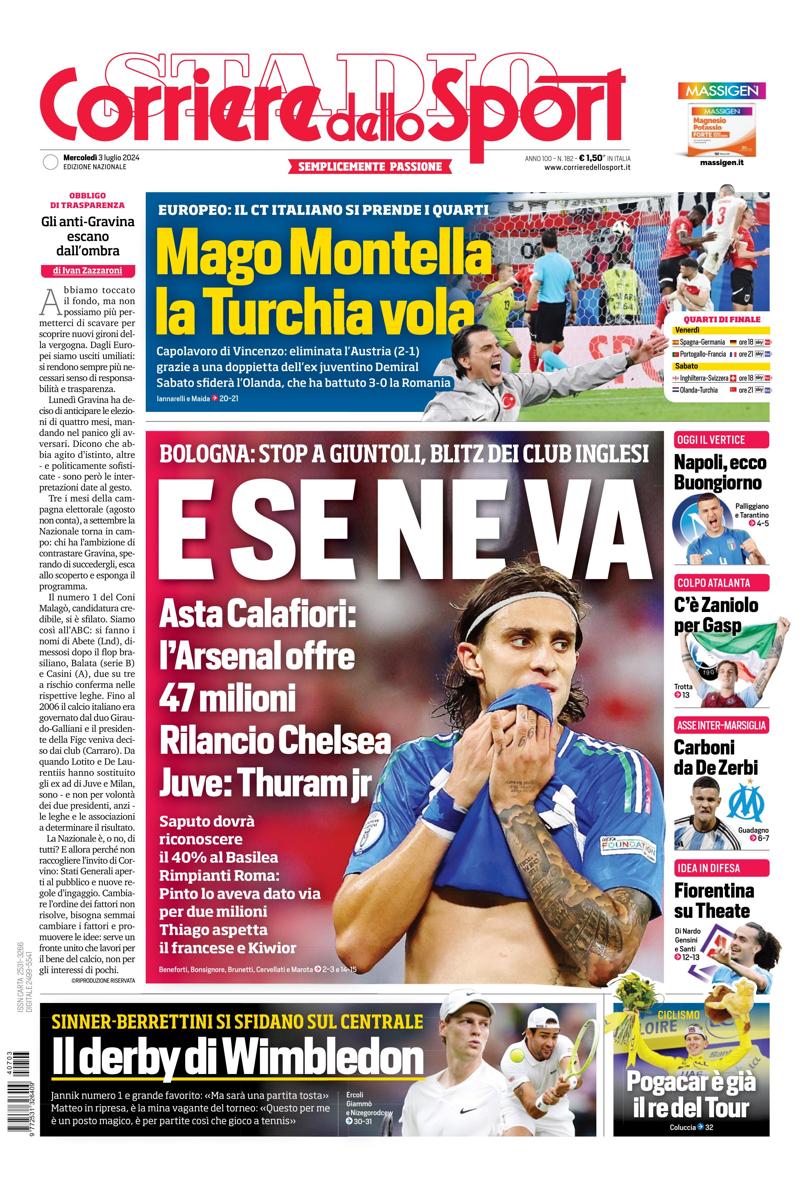 Prima-pagina-corriere-dello-sport-edizione-di-oggi-03-07-2024