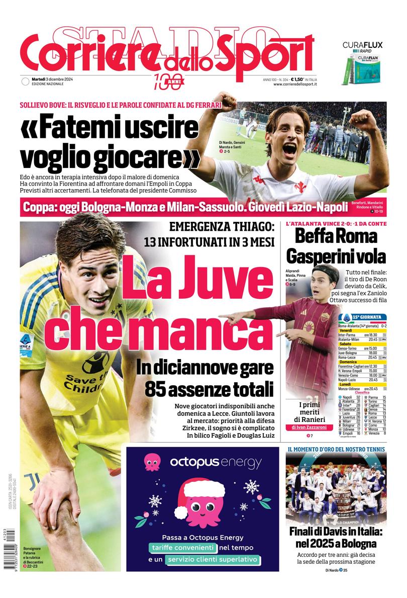 Prima-pagina-corriere-dello-sport-edizione-di-oggi-03-12-2024