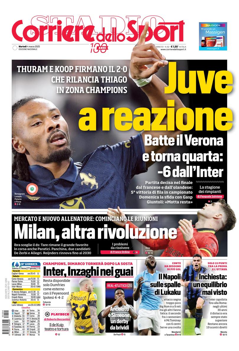 Prima-pagina-corriere-dello-sport-edizione-di-oggi-04-03-2025