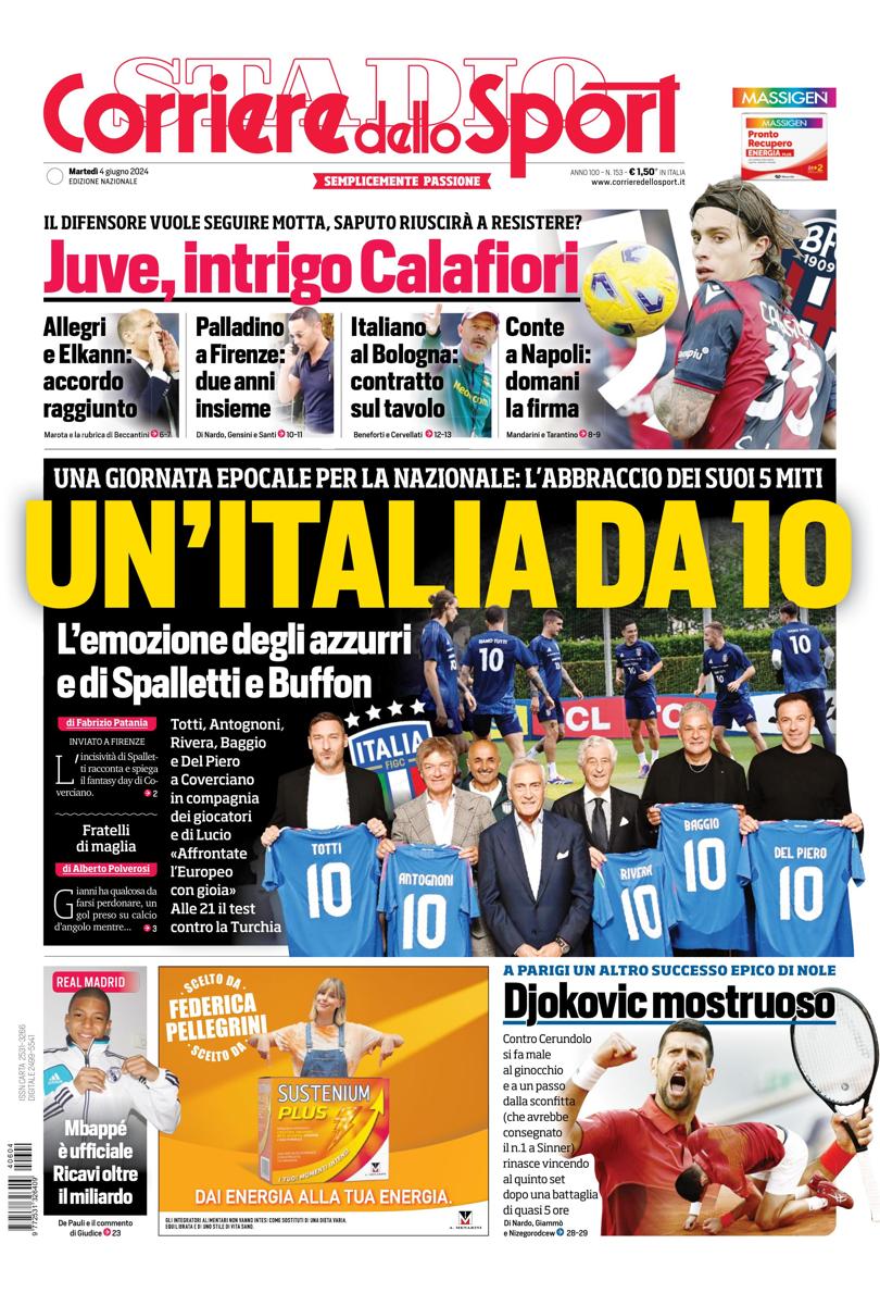 Prima-pagina-corriere-dello-sport-edizione-di-oggi-04-06-2024