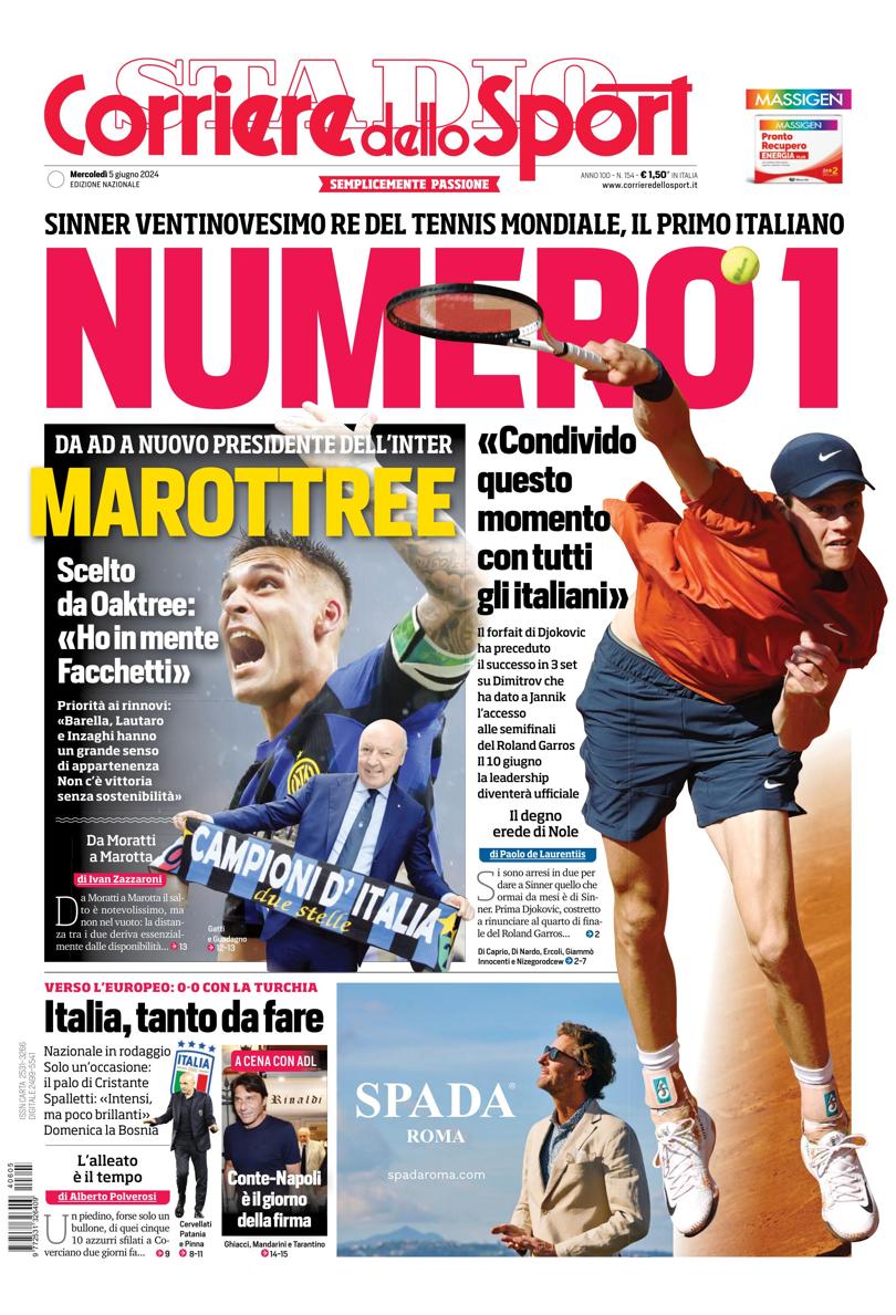 Prima-pagina-corriere-dello-sport-edizione-di-oggi-05-06-2024