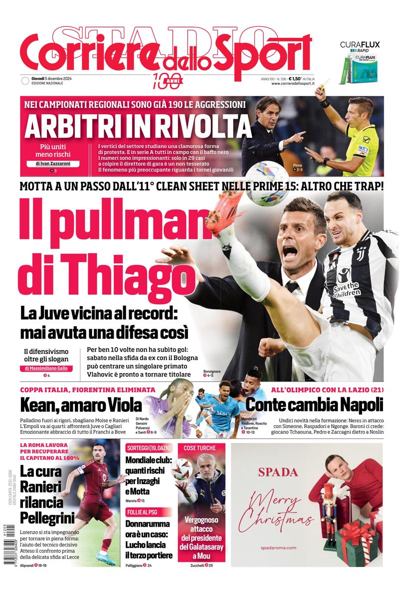 Prima-pagina-corriere-dello-sport-edizione-di-oggi-05-12-2024