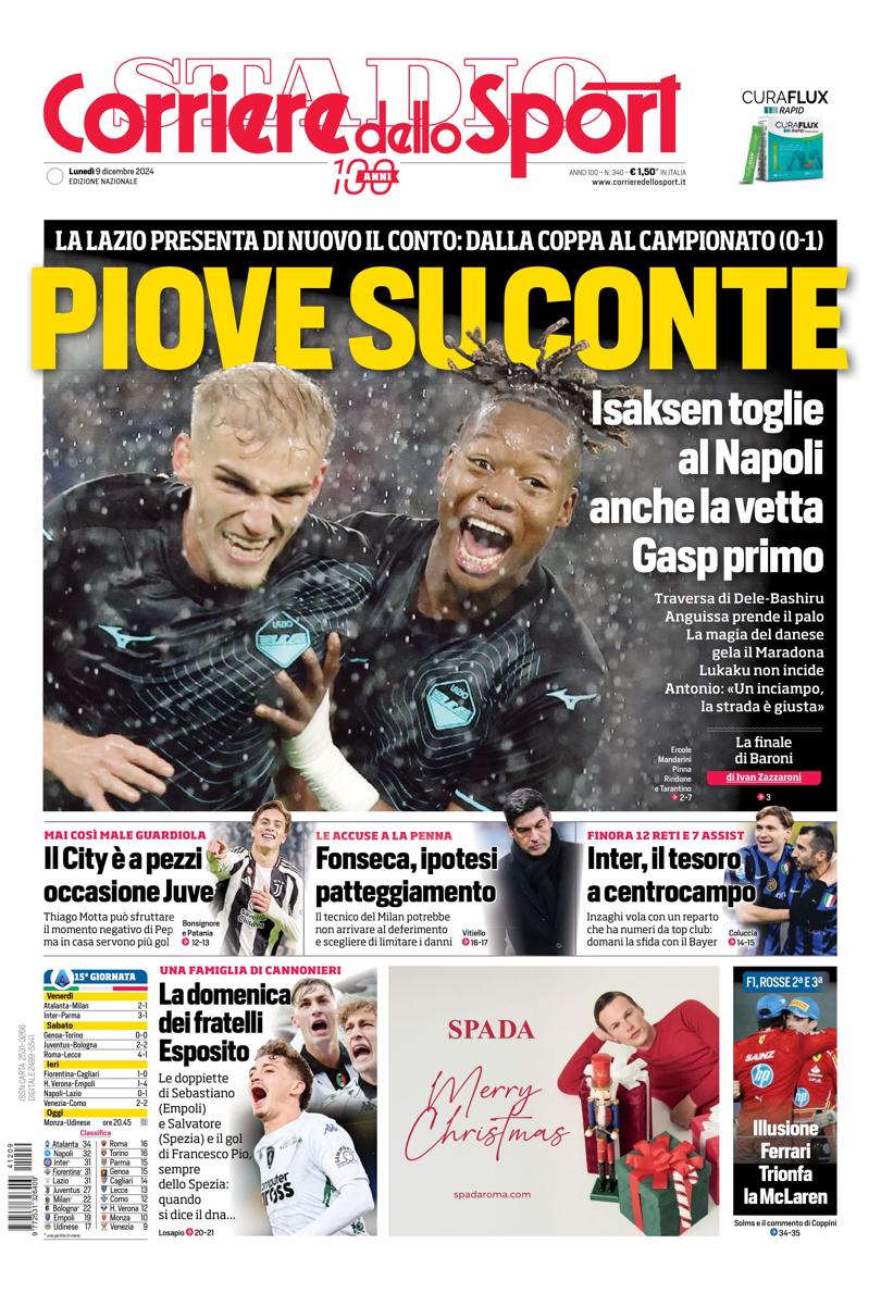 Prima-pagina-corriere-dello-sport-edizione-di-oggi-09-12-2024