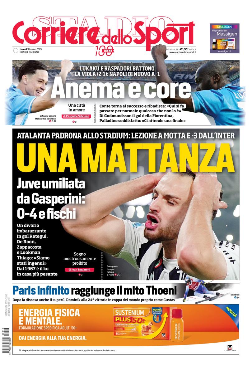 Prima-pagina-corriere-dello-sport-edizione-di-oggi-10-03-2025