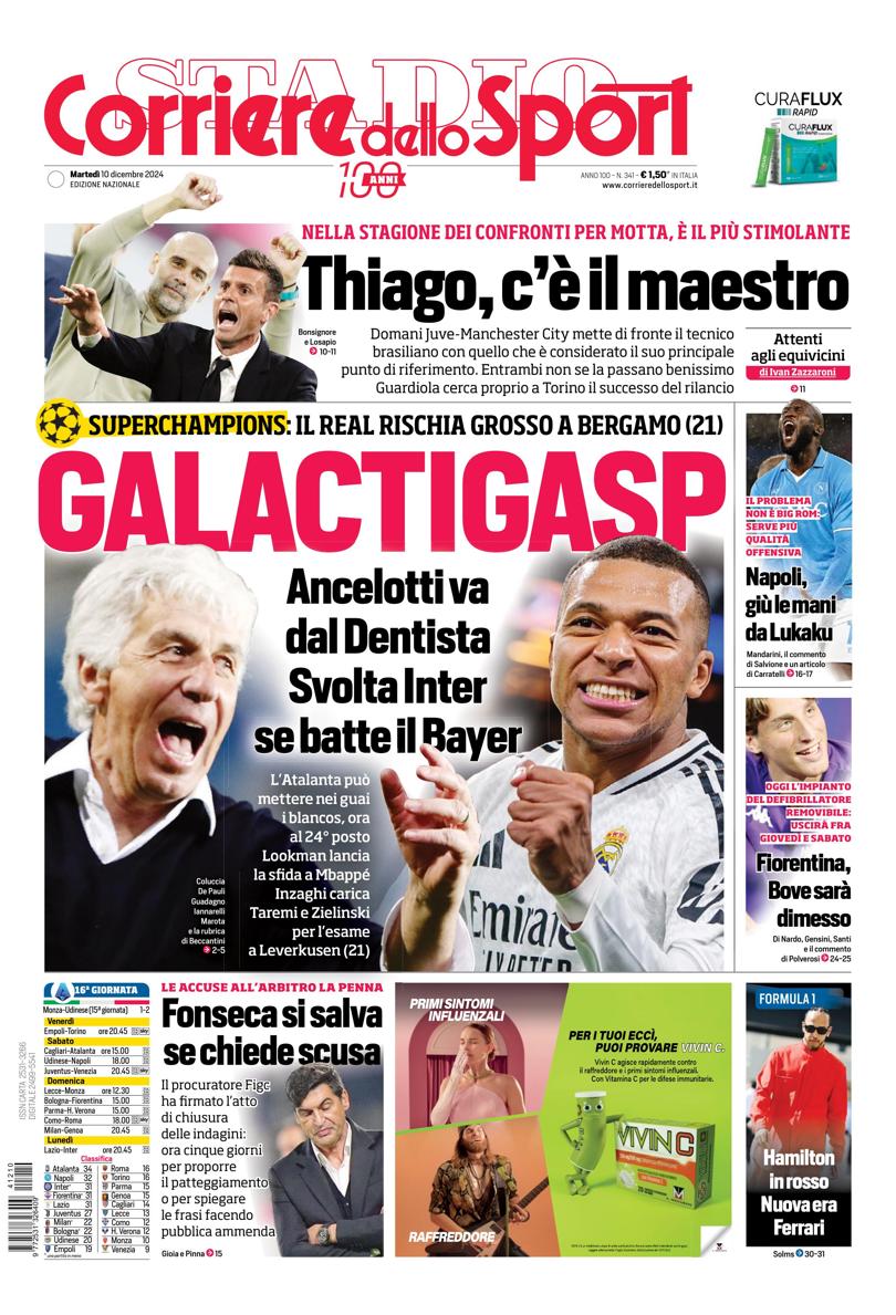 Prima-pagina-corriere-dello-sport-edizione-di-oggi-10-12-2024