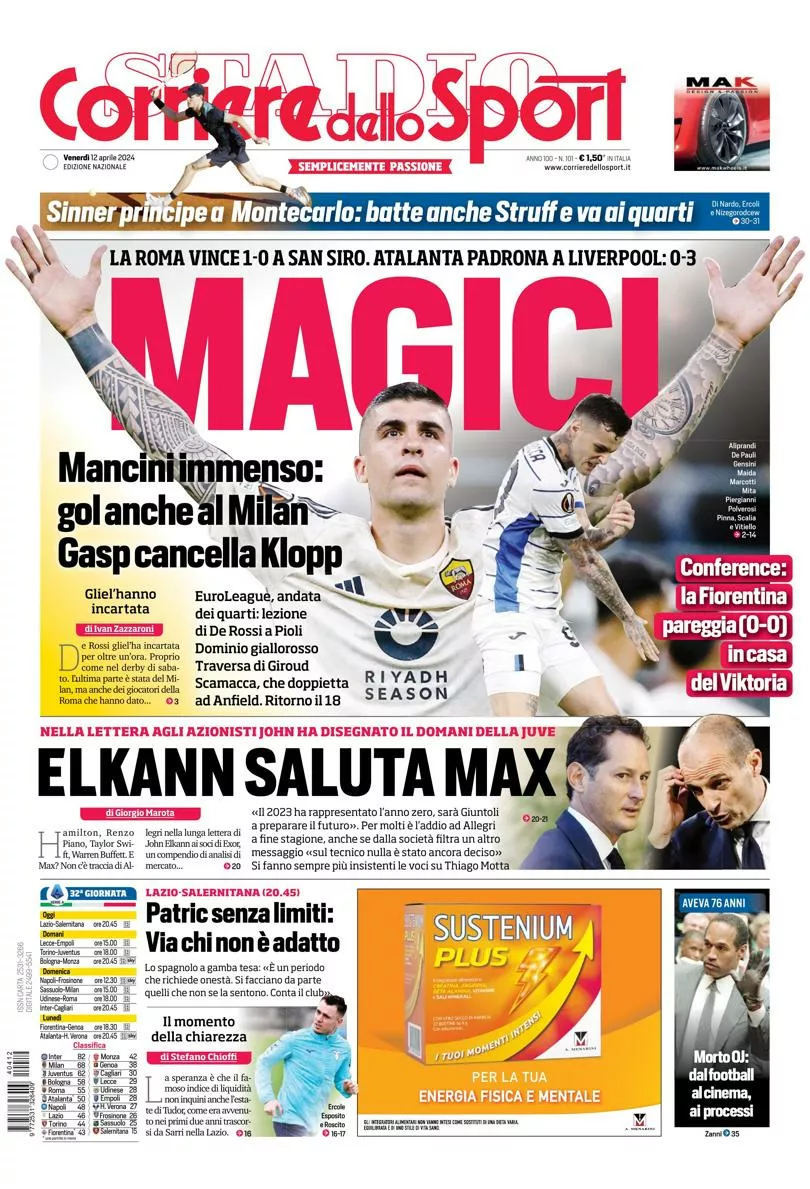 Prima-pagina-corriere-dello-sport-edizione-di-oggi-12-04-2024