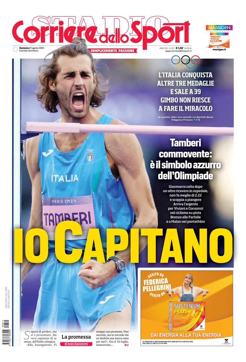 Prima-pagina-corriere-dello-sport-edizione-di-oggi-12-08-2024