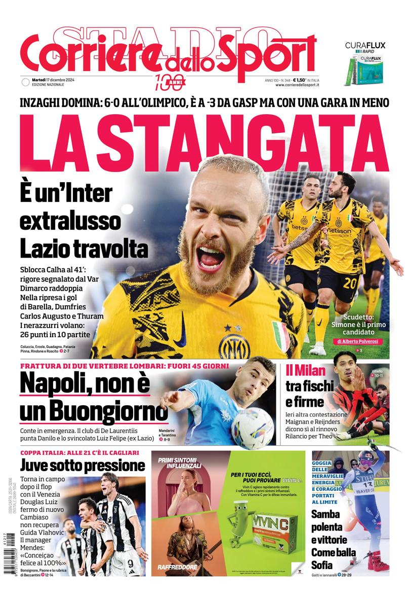 Prima-pagina-corriere-dello-sport-edizione-di-oggi-17-12-2024