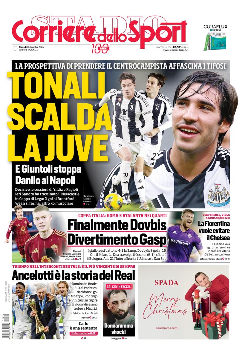 Prima-pagina-corriere-dello-sport-edizione-di-oggi-19-12-2024