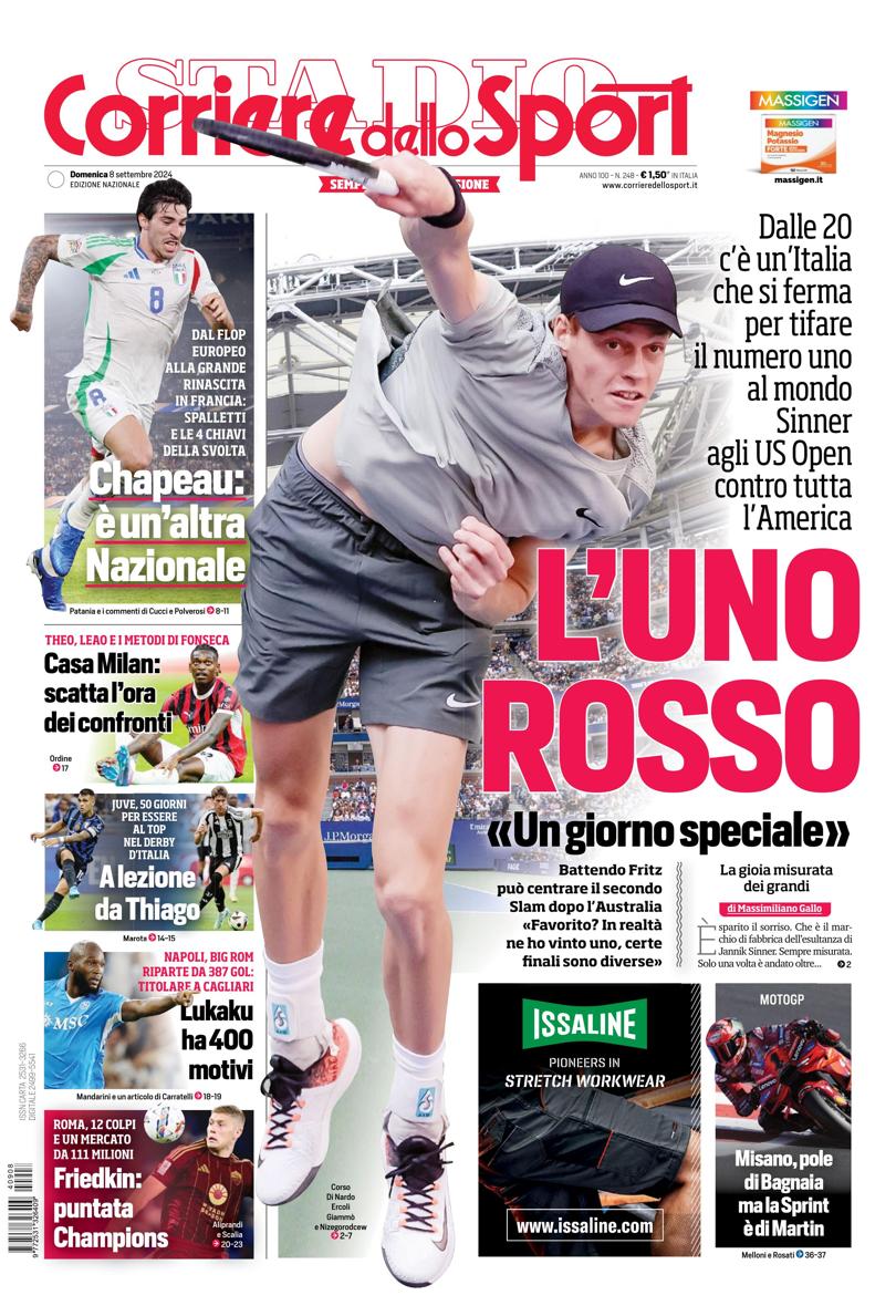 Prima-pagina-corriere-dello-sport-edizione-di-oggi-2024-09-08