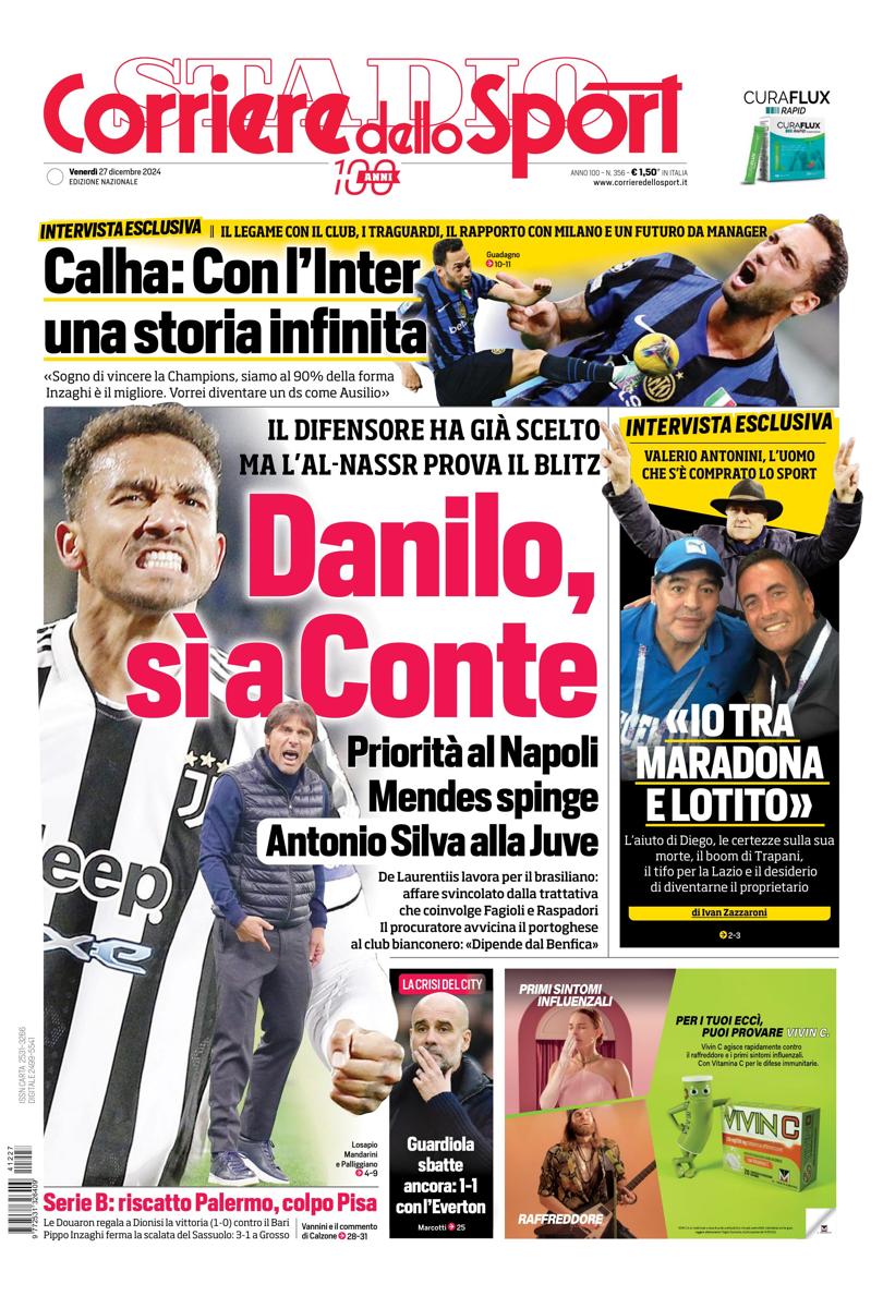 Prima-pagina-corriere-dello-sport-edizione-di-oggi-27-12-2024