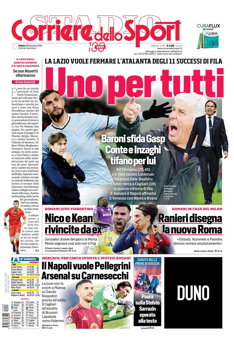 Prima-pagina-corriere-dello-sport-edizione-di-oggi-28-12-2024