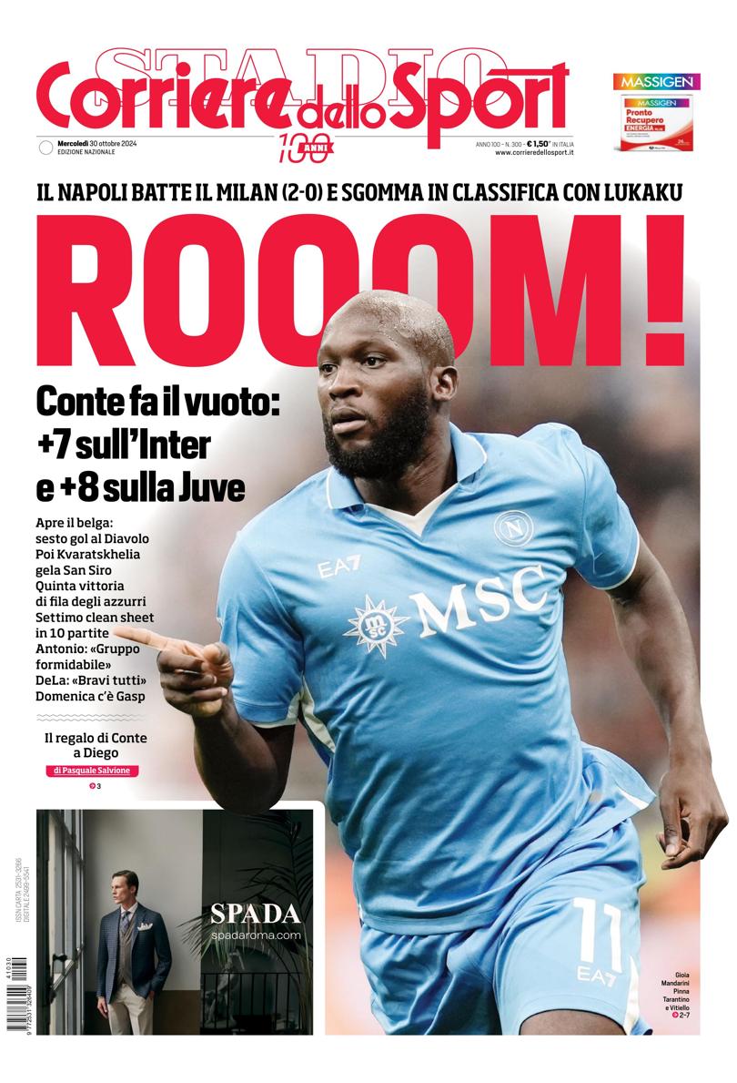 Prima-pagina-corriere-dello-sport-edizione-di-oggi-30-10-2024