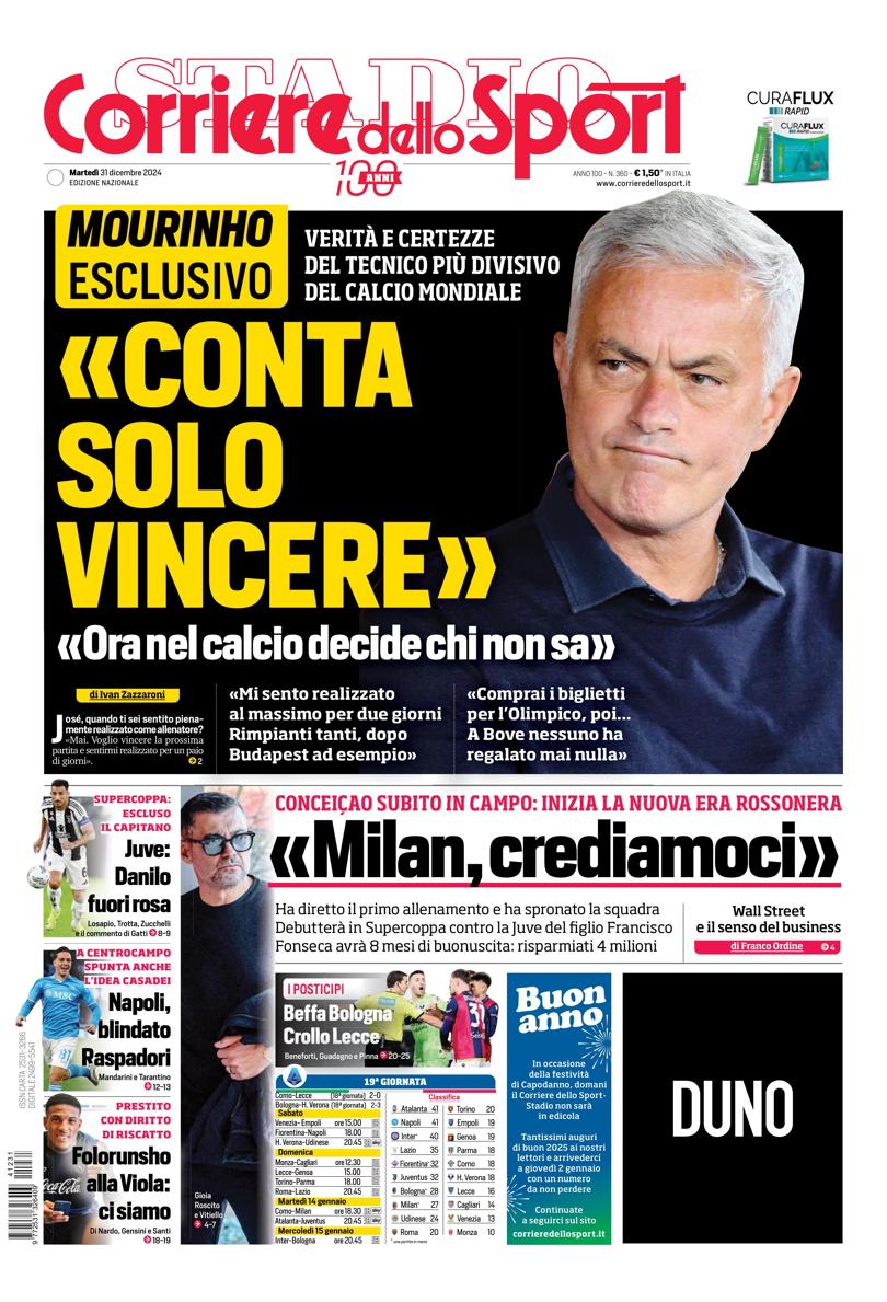 Prima-pagina-corriere-dello-sport-edizione-di-oggi-31-12-2024