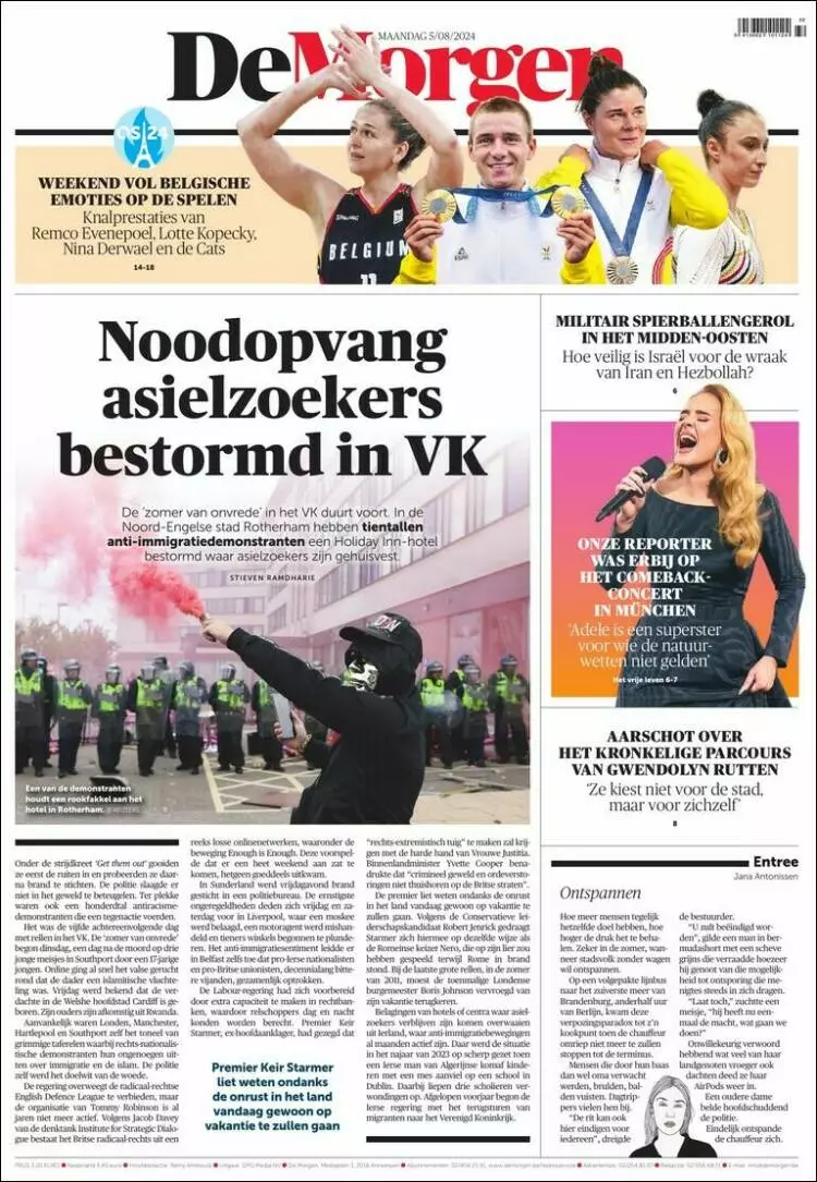 Prima-pagina-de-morgen-edizione-di-oggi-2024-08-05