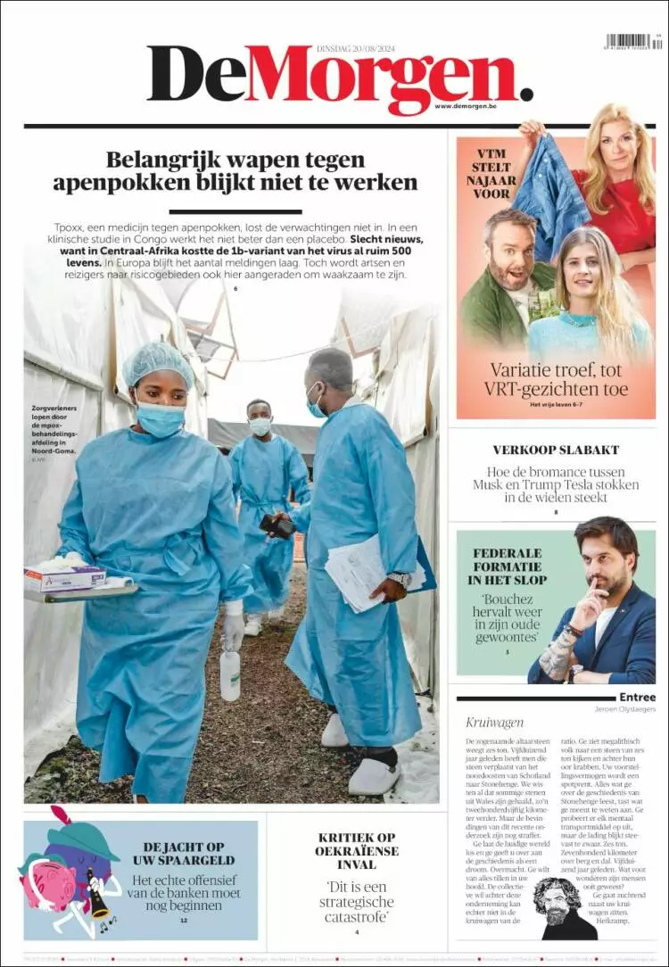 Prima-pagina-de-morgen-edizione-di-oggi-2024-08-20