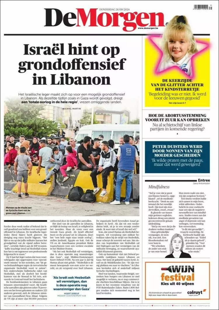 Prima-pagina-de-morgen-edizione-di-oggi-2024-09-26