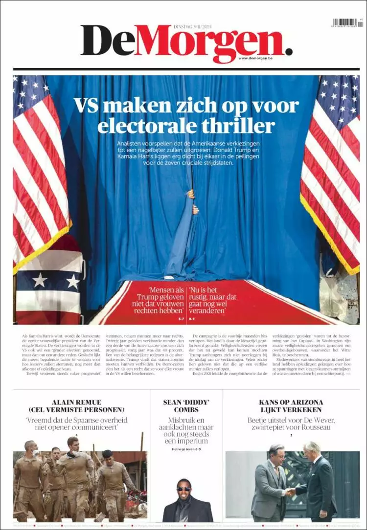 Prima-pagina-de-morgen-edizione-di-oggi-2024-11-05