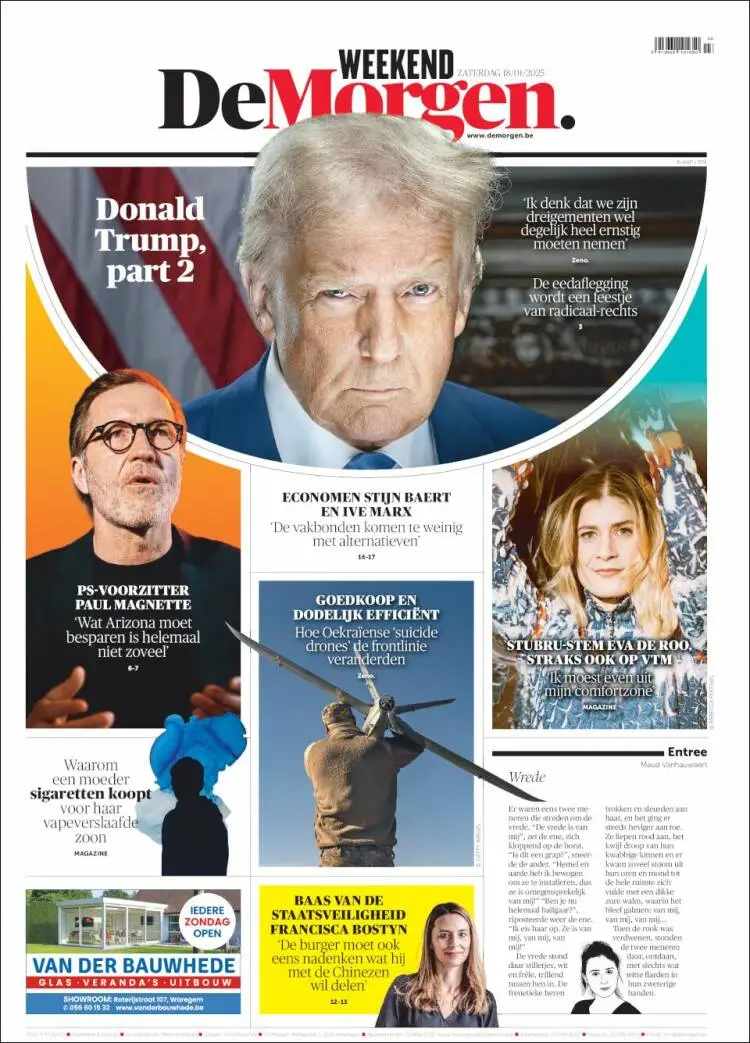 Prima-pagina-de-morgen-edizione-di-oggi-2025-01-18