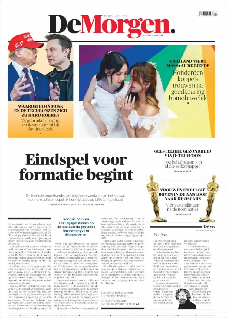 Prima-pagina-de-morgen-edizione-di-oggi-2025-01-24