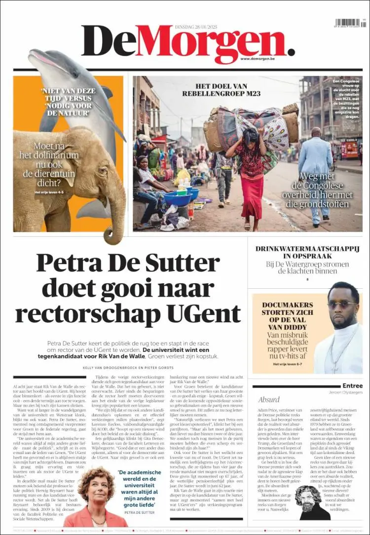 Prima-pagina-de-morgen-edizione-di-oggi-2025-01-28