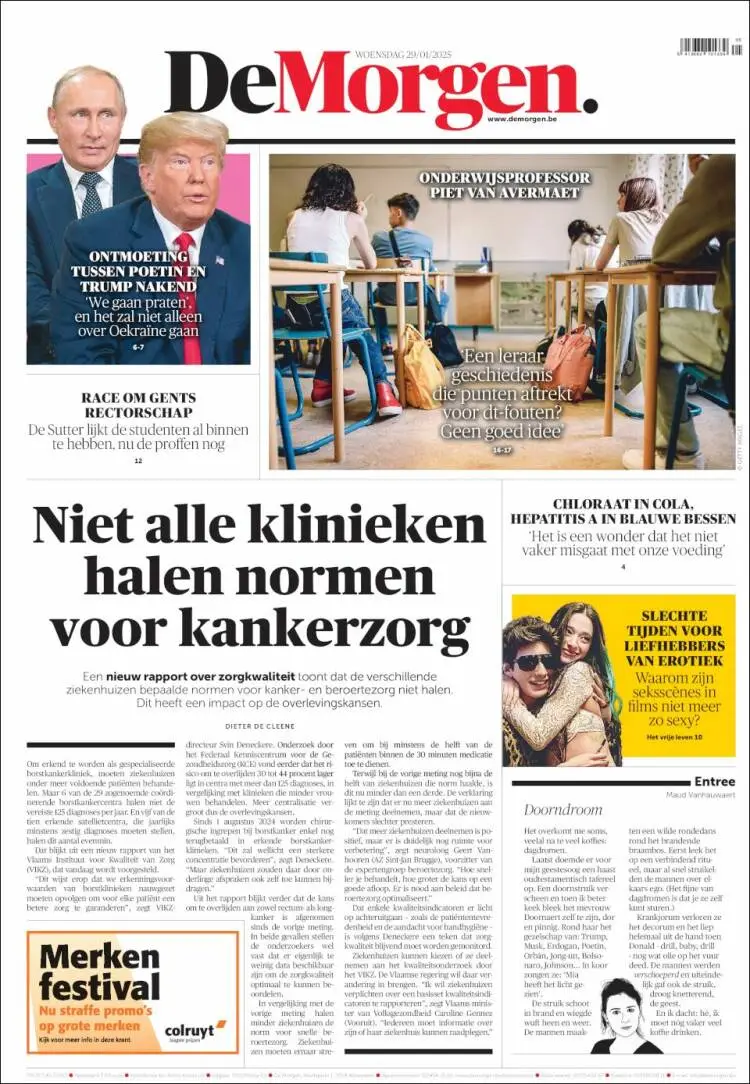 Prima-pagina-de-morgen-edizione-di-oggi-2025-01-29