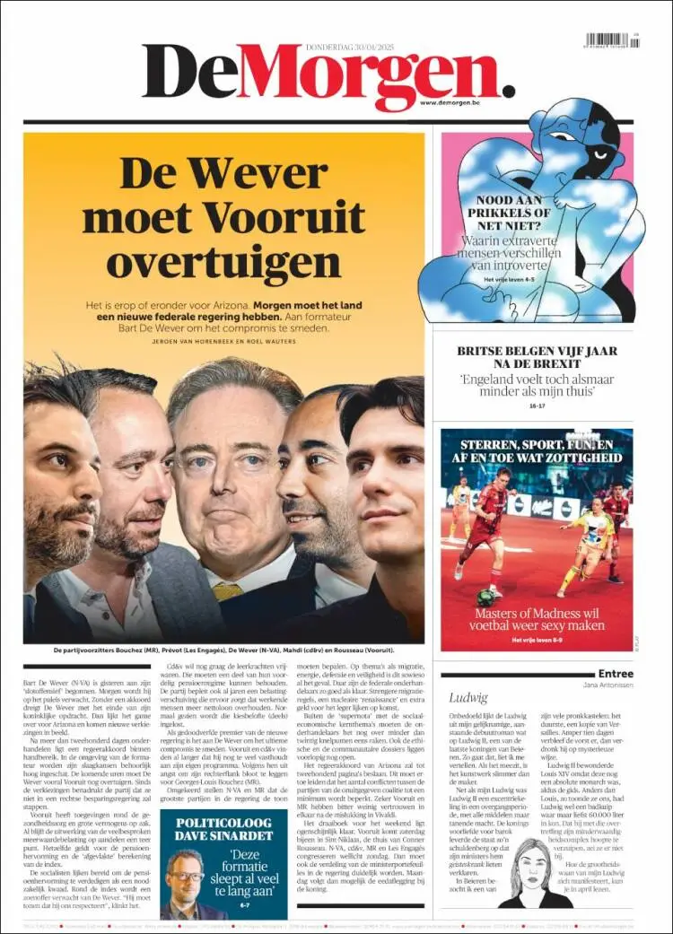 Prima-pagina-de-morgen-edizione-di-oggi-2025-01-30